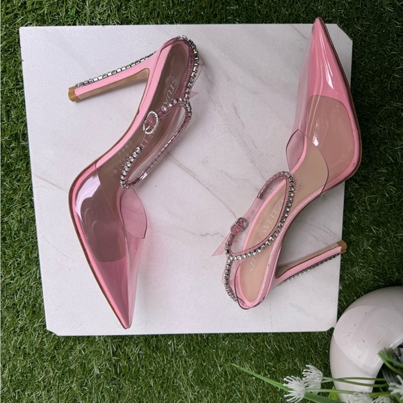 Stuart Weitzman
Glam 100 Strap Pumps Color: Pink/Clear size 9 new - Picture 14 of 16